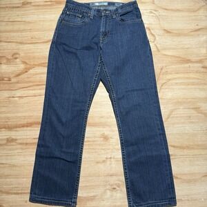 Buckle BKE Ryan Jeans‎ Men  30X29 Blue Denim  Distressed Dark Wash Western Read